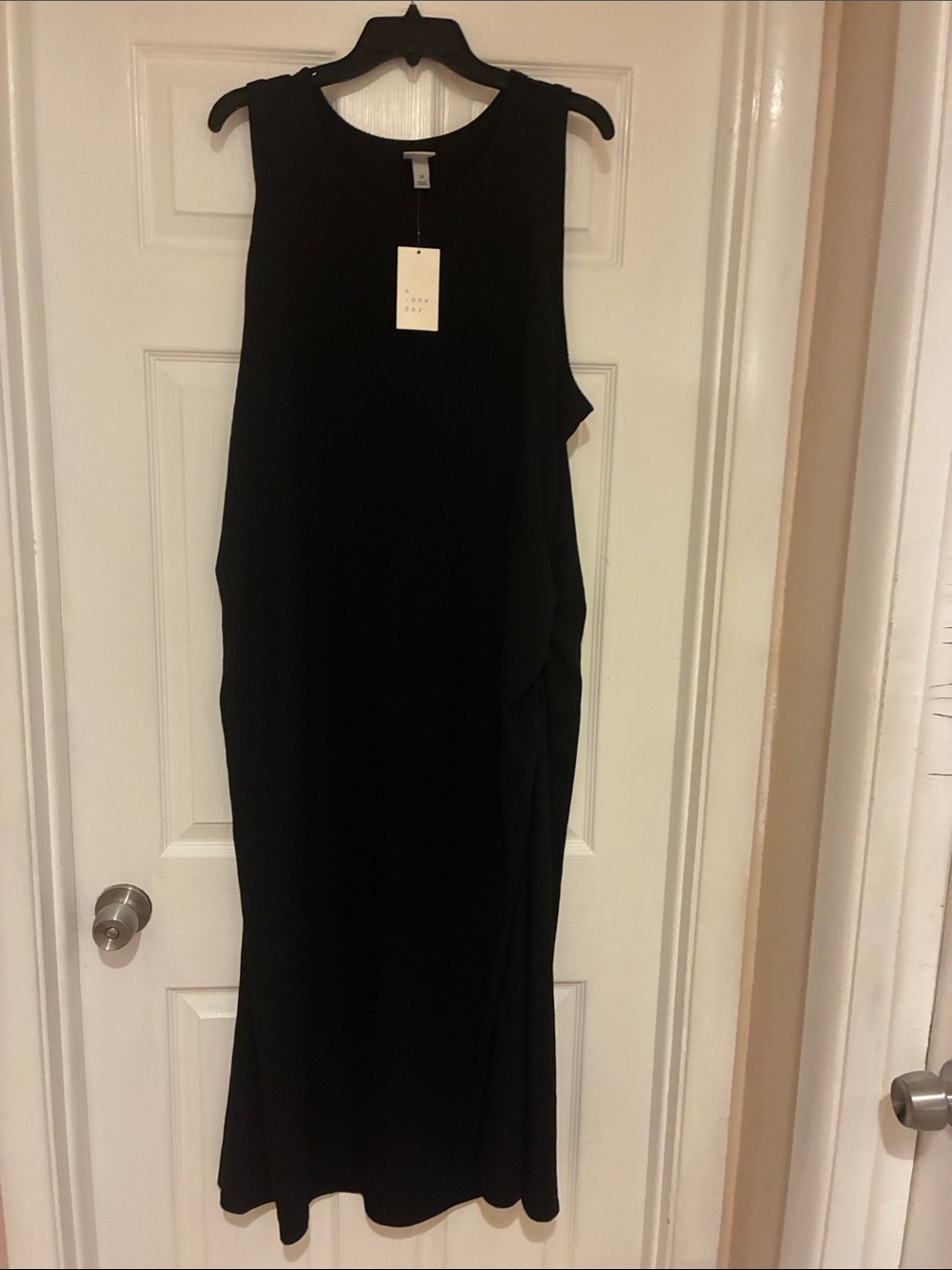a new day Black Sleeveless Maxi Tank Dress